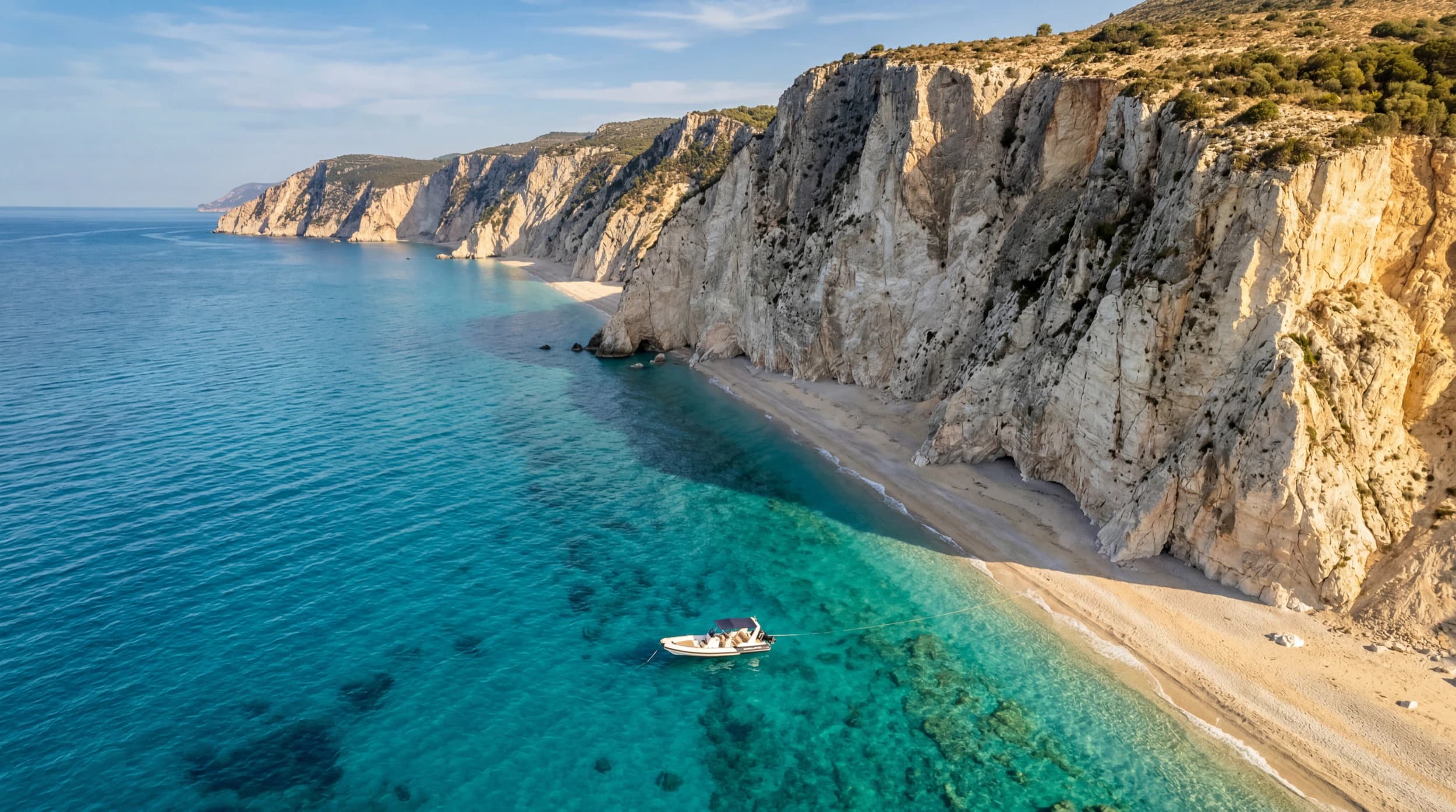 Lefkada hidden beaches by boat