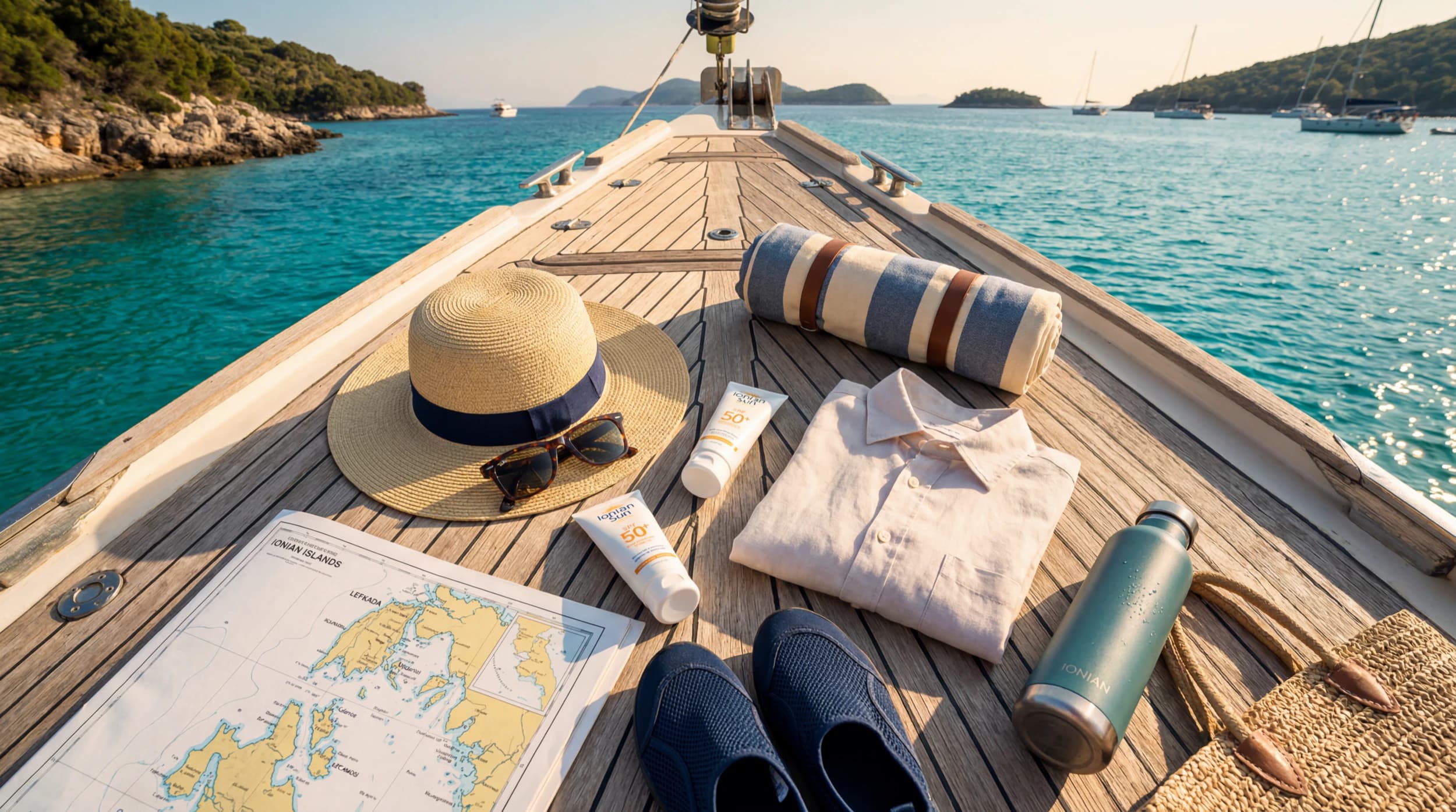what to bring on a boat in Lefkada