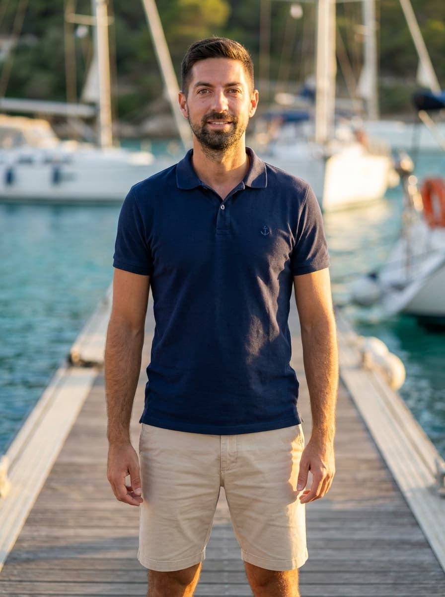 Nikos Nastos, Skipper at Billy Boats Lefkada
